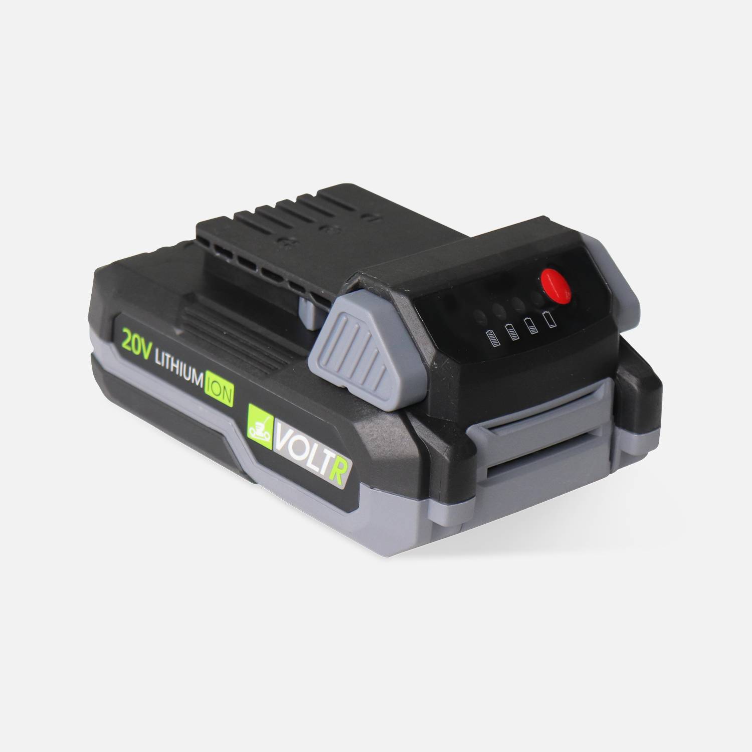 Batterie VOLTR 20V 2.0Ah pour outils VOLTR 20V - interchangeables, revêtement antidérapant, coins renforcés, anti-casse Photo1