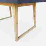 Tuintafel vezelcement 160cm BORNEO en 4 stoelen scandinavische stijl CELEBES antraciet Photo4