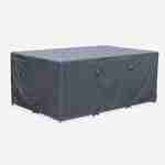 Cubierta protectora 172x112cm gris oscuro - Lona de poliéster rectangular para mesas de jardín Vabo 10  Photo1