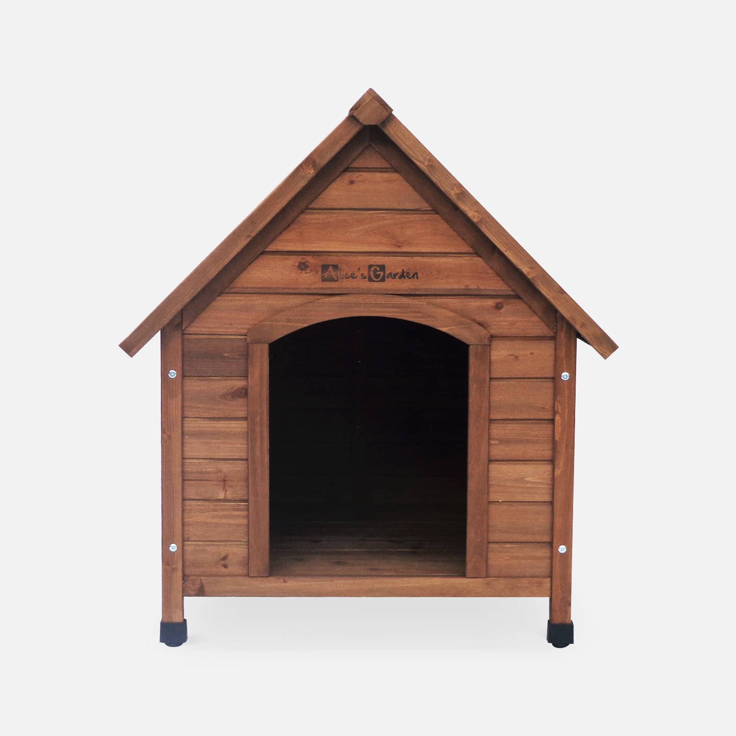 Niche pour chien en bois COCKER M, cabane pour chien 69 x 65 x 76cm Photo2