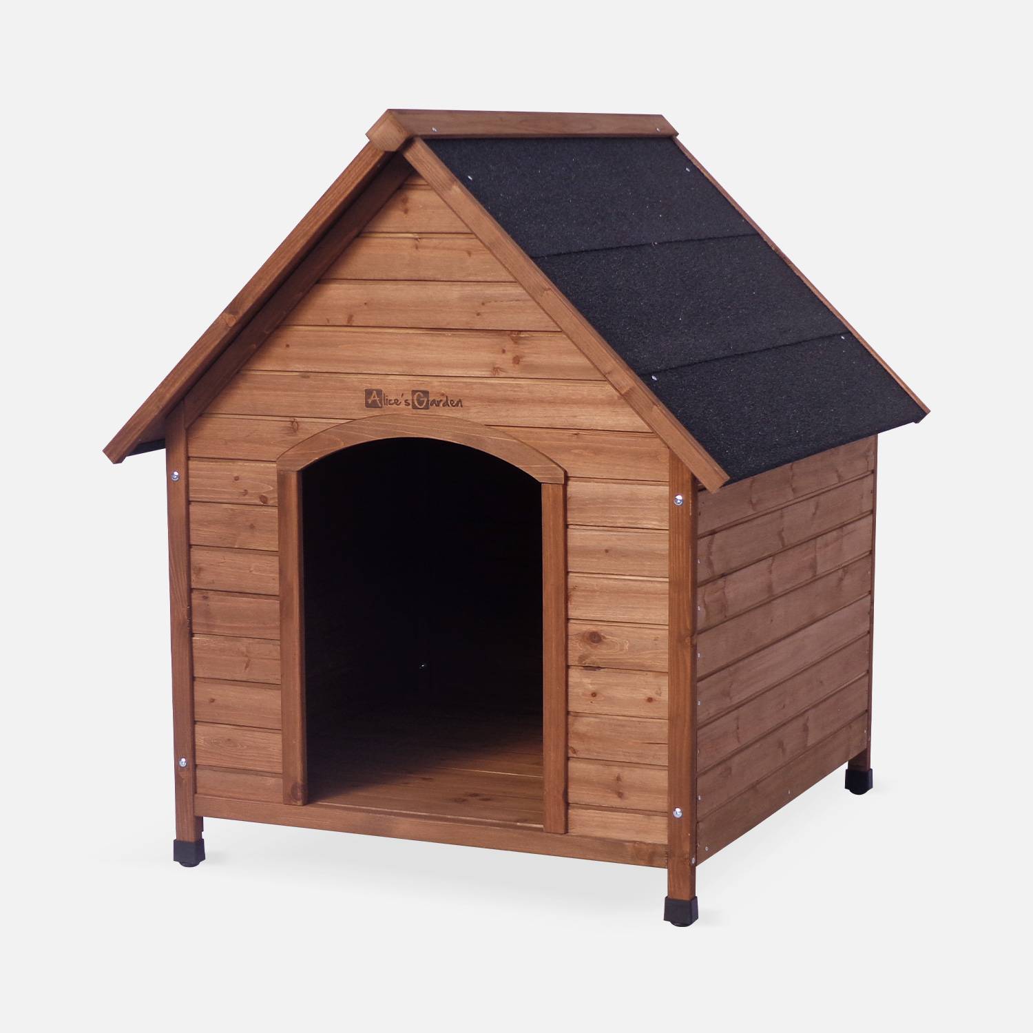 Niche pour chien en bois COCKER XL, cabane pour chien 88 x 82 x 99cm Photo1