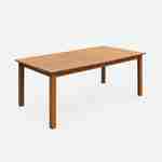 Table de jardin en bois 180-240cm - Almeria - Grande table rectangulaire avec rallonge eucalyptus FSC, Intérieur / Extérieur  Photo6