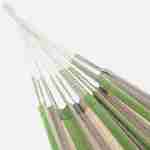 Toile de hamac rayée - citron vert / gris clair / écru, 1 personne, 100% polycoton, 220x140cm Photo3