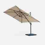 Saint Jean de Luz, parasol déporté rectangulaire 3x4m Photo2
