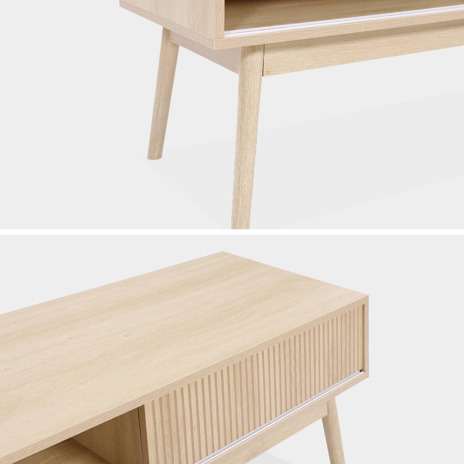 Mueble de TV de madera, 2 puertas correderas - Lineal Photo7