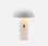 Kabellose Tischlampe Weiß mit schwenkbarem Kopf H 28 cm