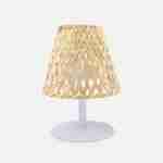 Lampe de table nomade sans fil en bambou naturel, intérieur / extérieur  Photo3