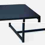 Mesa de centro metal negro 100x50x36cm - Industrielle - patas en metal, diseño Photo6