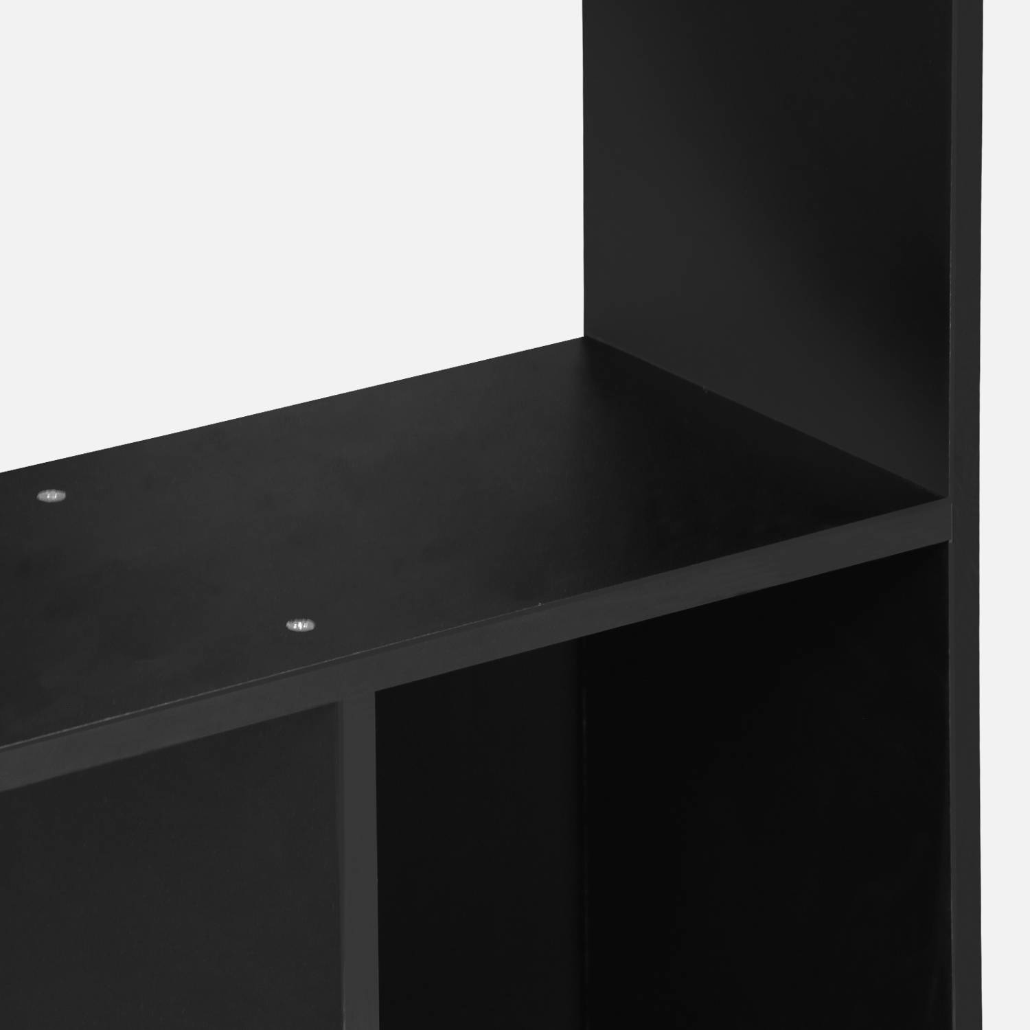 Librería de diseño asimétrico - Pieter - 5 estantes, 10 compartimentos de almacenamiento, 83x23x173cm Photo4