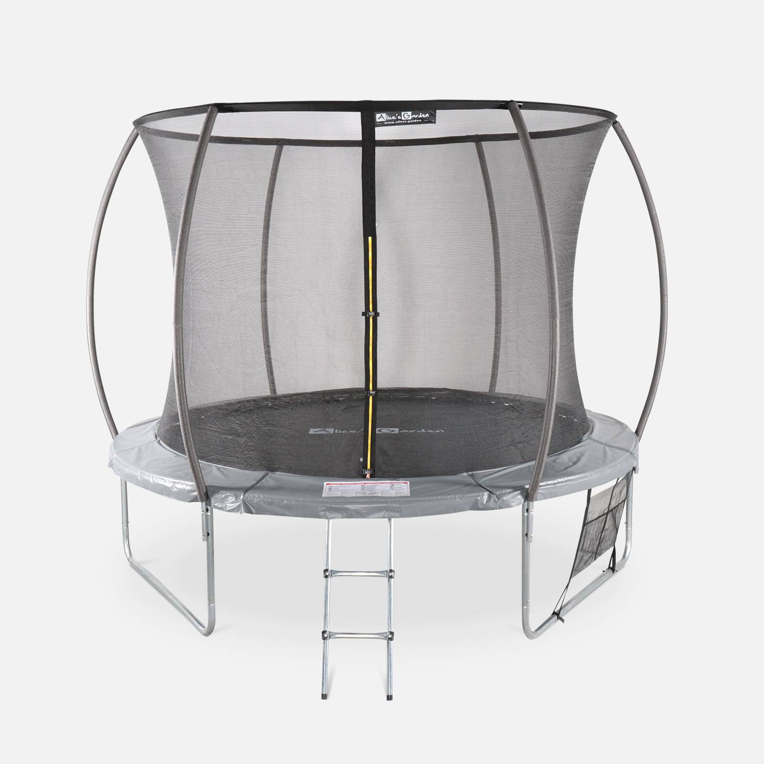 Trampolim Ø 305cm - Mars Inner XXL - trampolim de jardim cinza com rede de proteção, escada, lona, rede para sapatos e kit de ancoragem Photo2