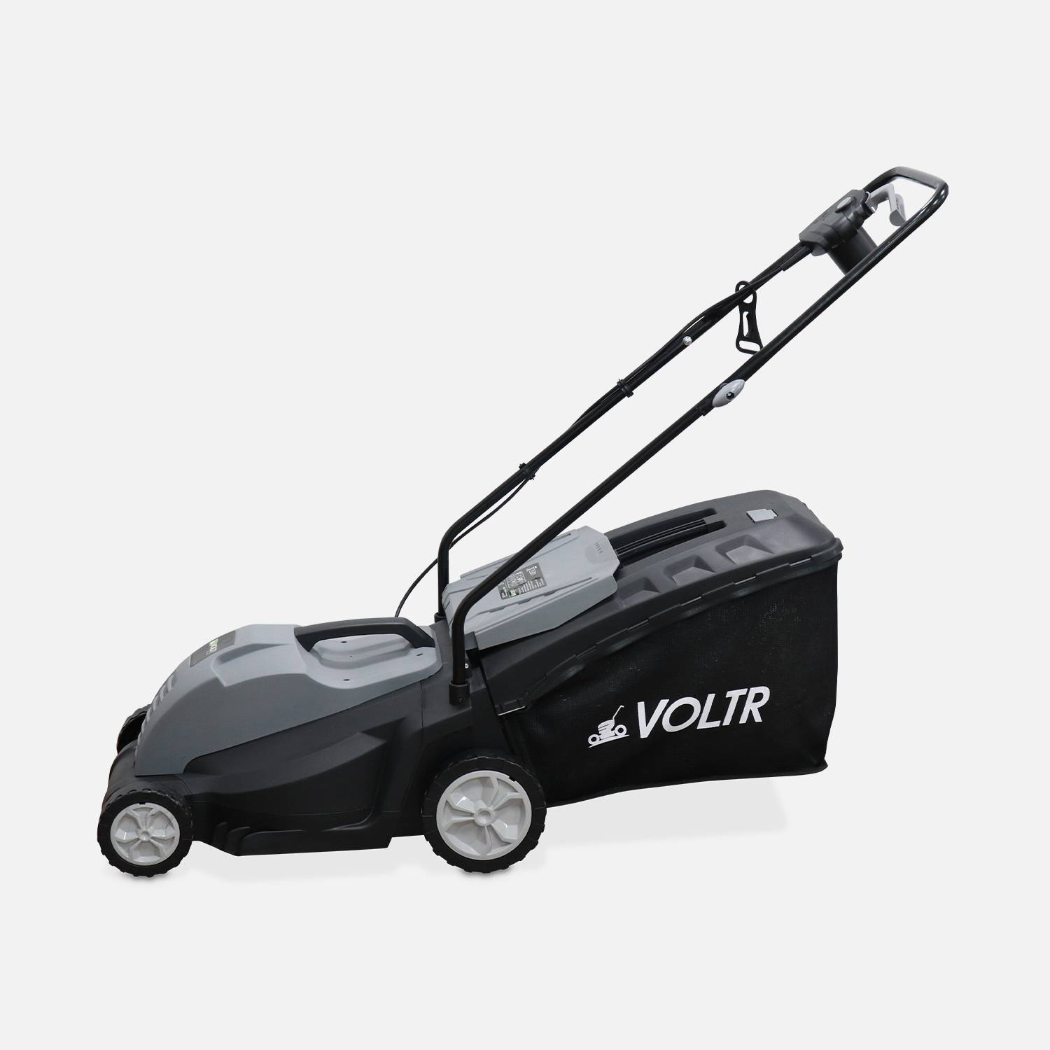 VOLTR – Tondeuse à gazon électrique 1500W – récupérateur d’herbe 50L, diamètre de coupe 36cm, compacte et maniable Photo3