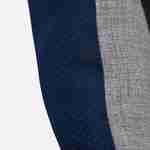 Corbeille en coton et polyester oxford pour petit chien, marine et gris, taille S Photo3