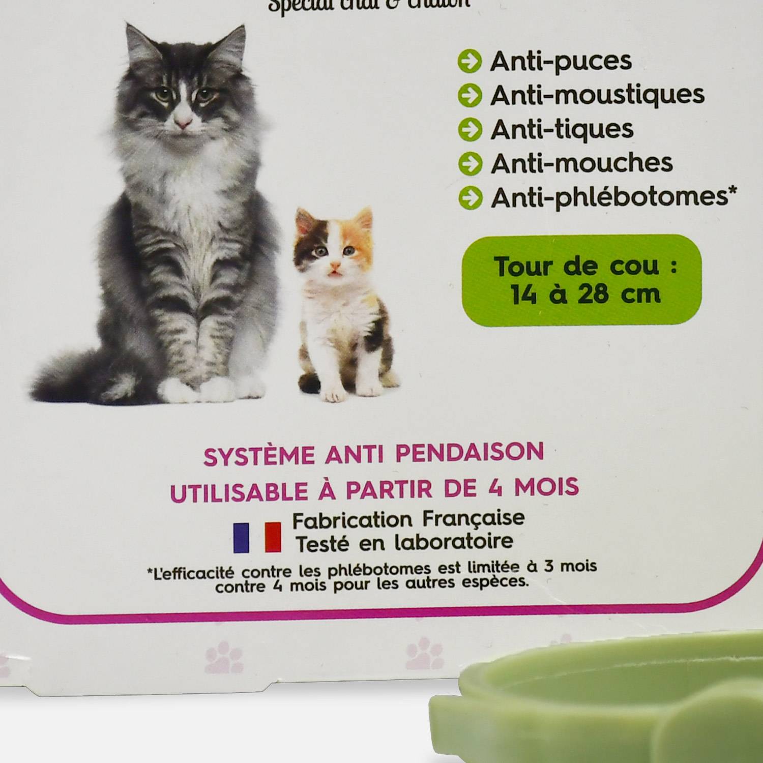 Collier répulsif antiparasitaire pour chat made in France Photo5