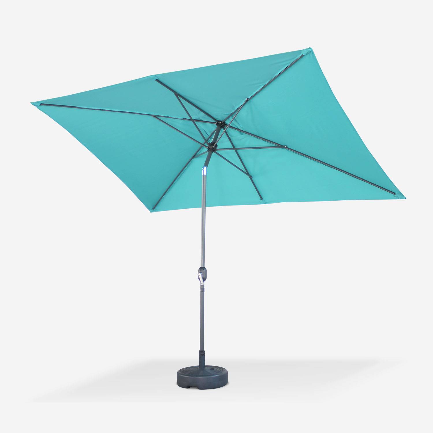 Touquet, rechthoekige parasol 2x3m met centrale mast Photo3