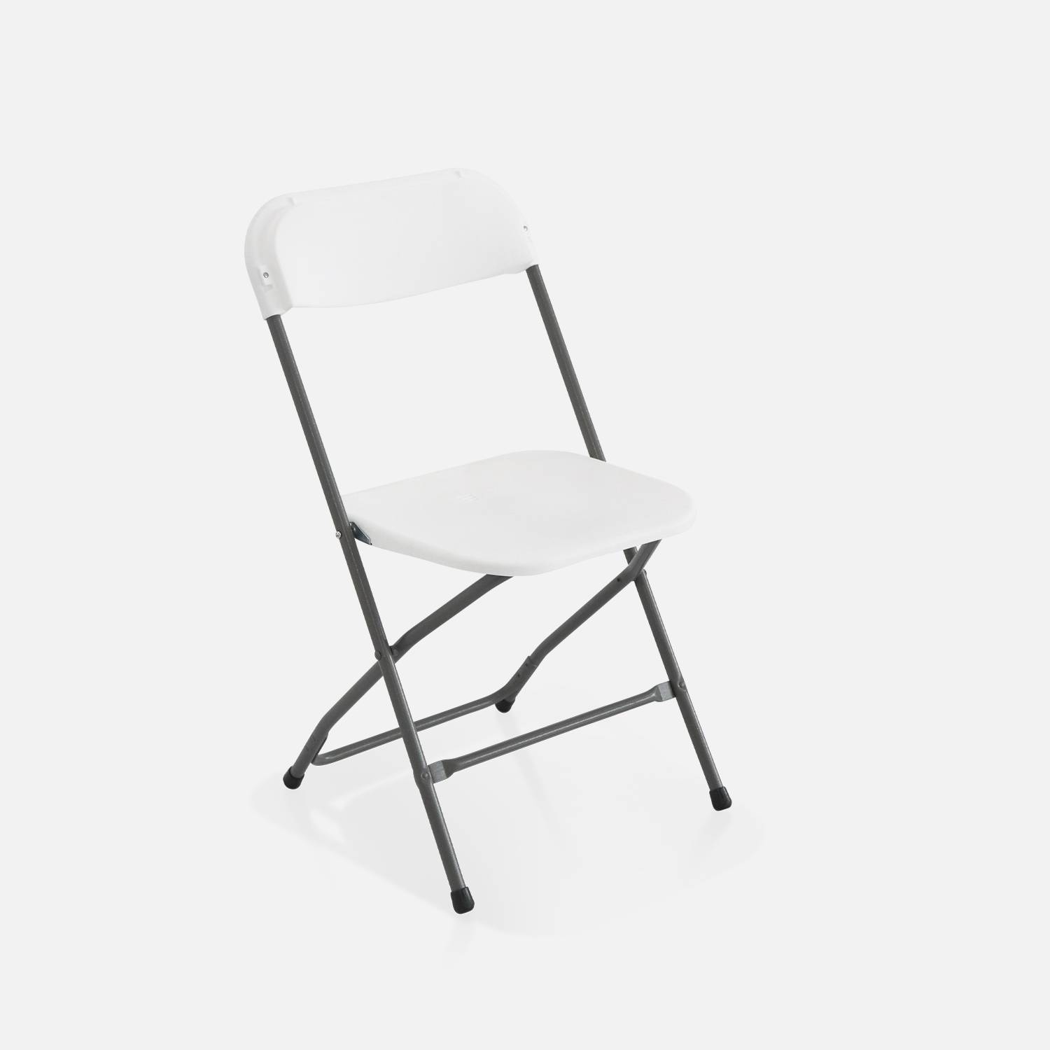  Chaises de réception pliantes – Fiesta – 6 chaises d'appoint en plastique et métal Photo4