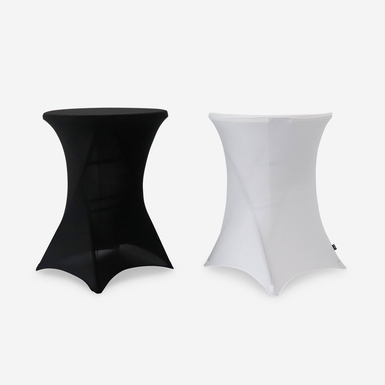 Set van 2 hoezen – GALA – Hoezen voor statafels Ø80cm, polyester, zwart Photo4