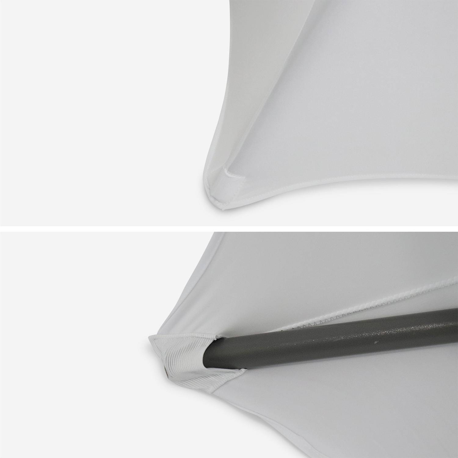 Lot de 2 housses – GALA – Housses pour mange-debout Ø80cm, polyester, blanc Photo3