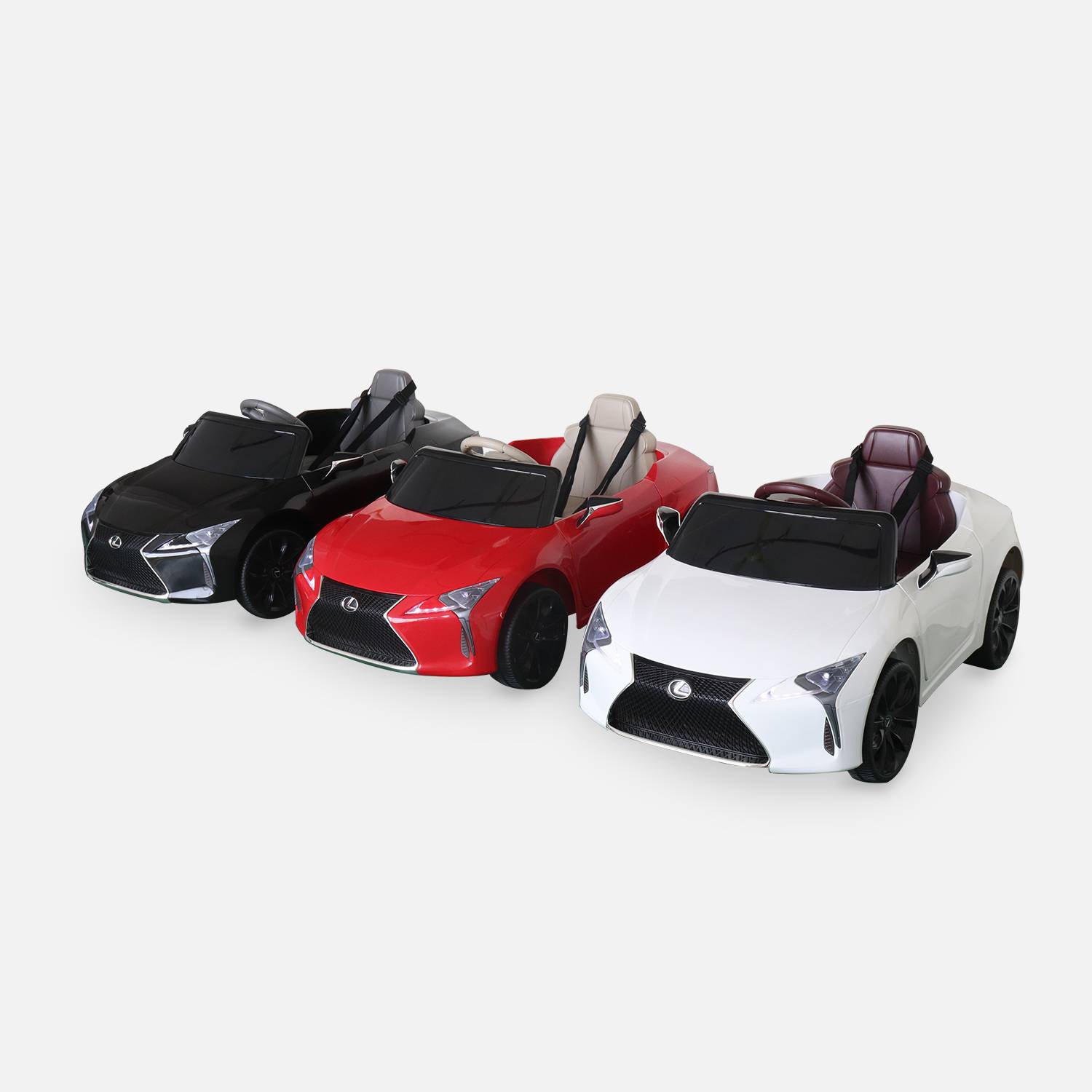 Lexus LC500 nOIR voiture électrique 12V, 1 place, 4x4 pour enfants avec autoradio et télécommande Photo6