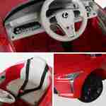 Lexus LC500 Rood elektrische auto 12V, 1 plaats, 4x4 voor kinderen met autoradio en afstandsbediening Photo4