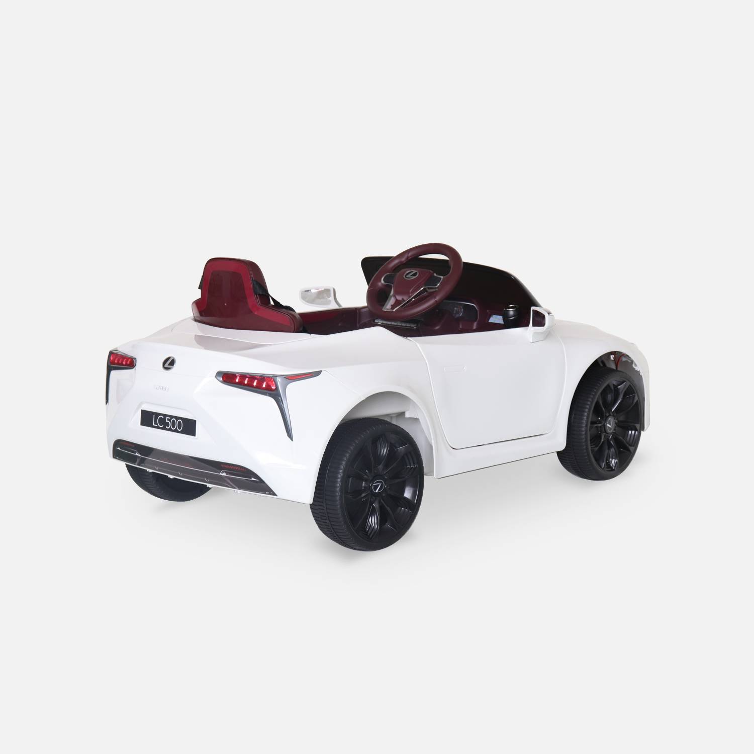 Lexus LC500 Wit elektrische auto 12V, 1 plaats, 4x4 voor kinderen met autoradio en afstandsbediening Photo2