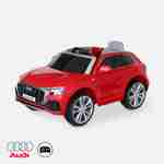 AUDI Q8 Rood elektrische auto 12V, 1 plaats, 4x4 voor kinderen met autoradio en afstandsbediening Photo1