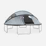 Tente de camping pour trampoline Ø490cm (filet intérieur et extérieur) polyester, traité anti UV, 2 portes, 4  fenêtres & sac de transport Photo2