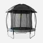 Tente de camping pour trampoline, cabane, polyester, traité anti UV, 1 porte, 3  fenêtres et sac de transport Photo4