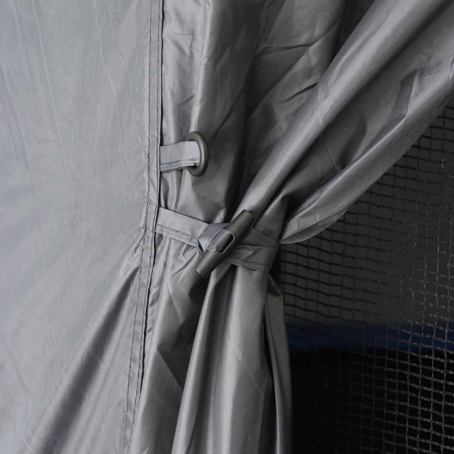 Tenda da campeggio per trampolino, capanna, poliestere, trattamento UV, 1 porta, 3 finestre e borsa di trasporto Photo7