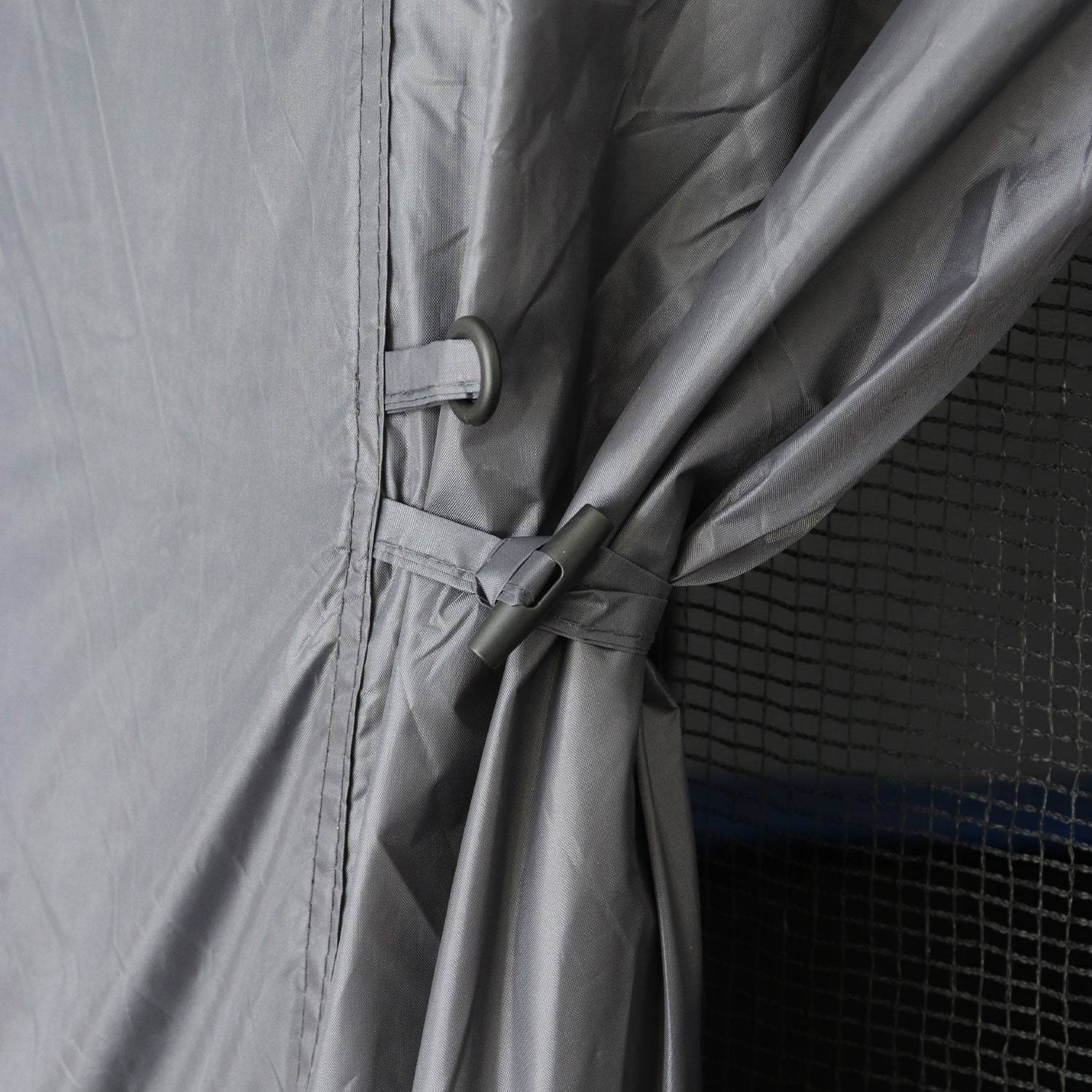 Tent voor trampoline Ø305cm van polyester, UV behandeld, 1 ingang, 3 ramen & transporttas Photo7