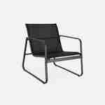 Gartenmöbel-Set aus Metall und Textilene SILVI für 4 Personen, schwarz, Modernes Design Photo5