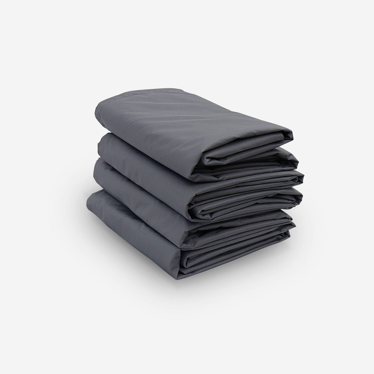Protective covers for Venezia garden furniture set, dark grey. Water-resistant, polyamide coating Photo2