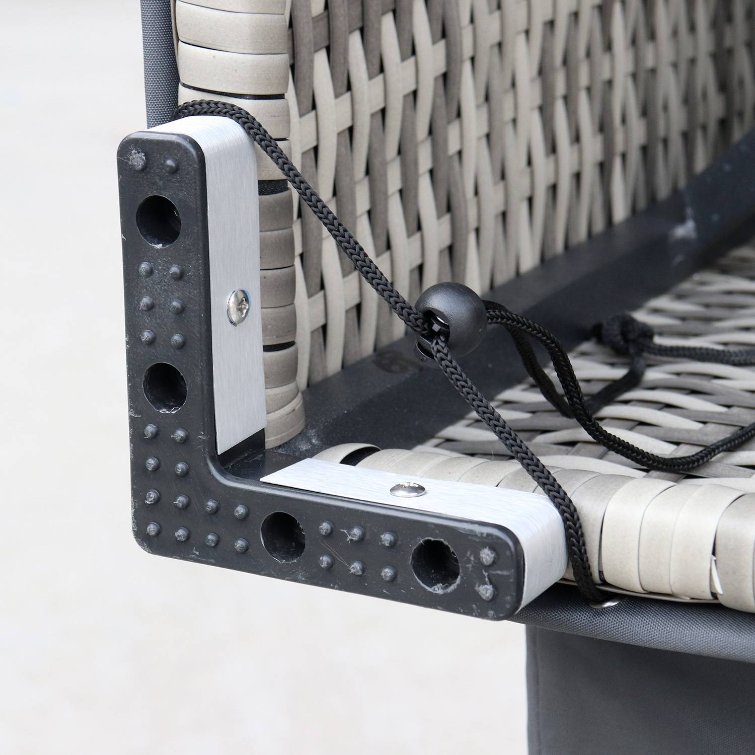 Housse de protection gris foncé pour fauteuils de jardin Genova et Brescia - Bâche toile Oxford en polyester enduit PA Photo3