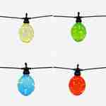 Morphée - Guirlande lumineuse guinguette extérieure avec 10 boules lumineuses, 100 LED, à piles (non fournies), fonction timer, 8 modes,  4,5 m de long Photo4