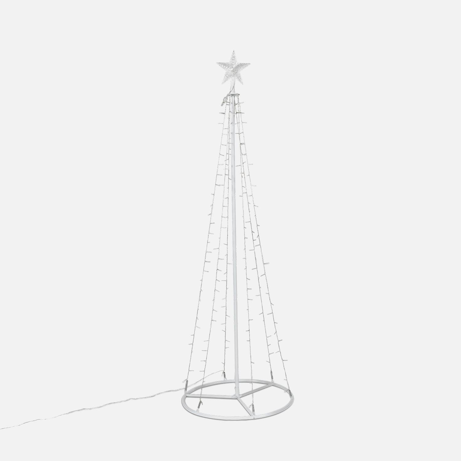 Arbre lumineux conique, 180cm, 200 leds - décoration de Noël Photo2