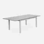 Ausziehbarer Tisch - Chicago Taupe - Aluminiumtisch 175/245cm mit Tischverlängerung Photo1