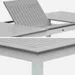 Ausziehbarer Tisch - Chicago Taupe - Aluminiumtisch 175/245cm mit Tischverlängerung Photo5