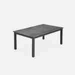 Table à rallonge - Chicago Effet bois gris - Table en aluminium 175/245cm avec rallonge Photo4