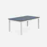 Table extensible - Chicago Gris clair - Table en aluminium 175/245cm avec rallonge, 8 places Photo3