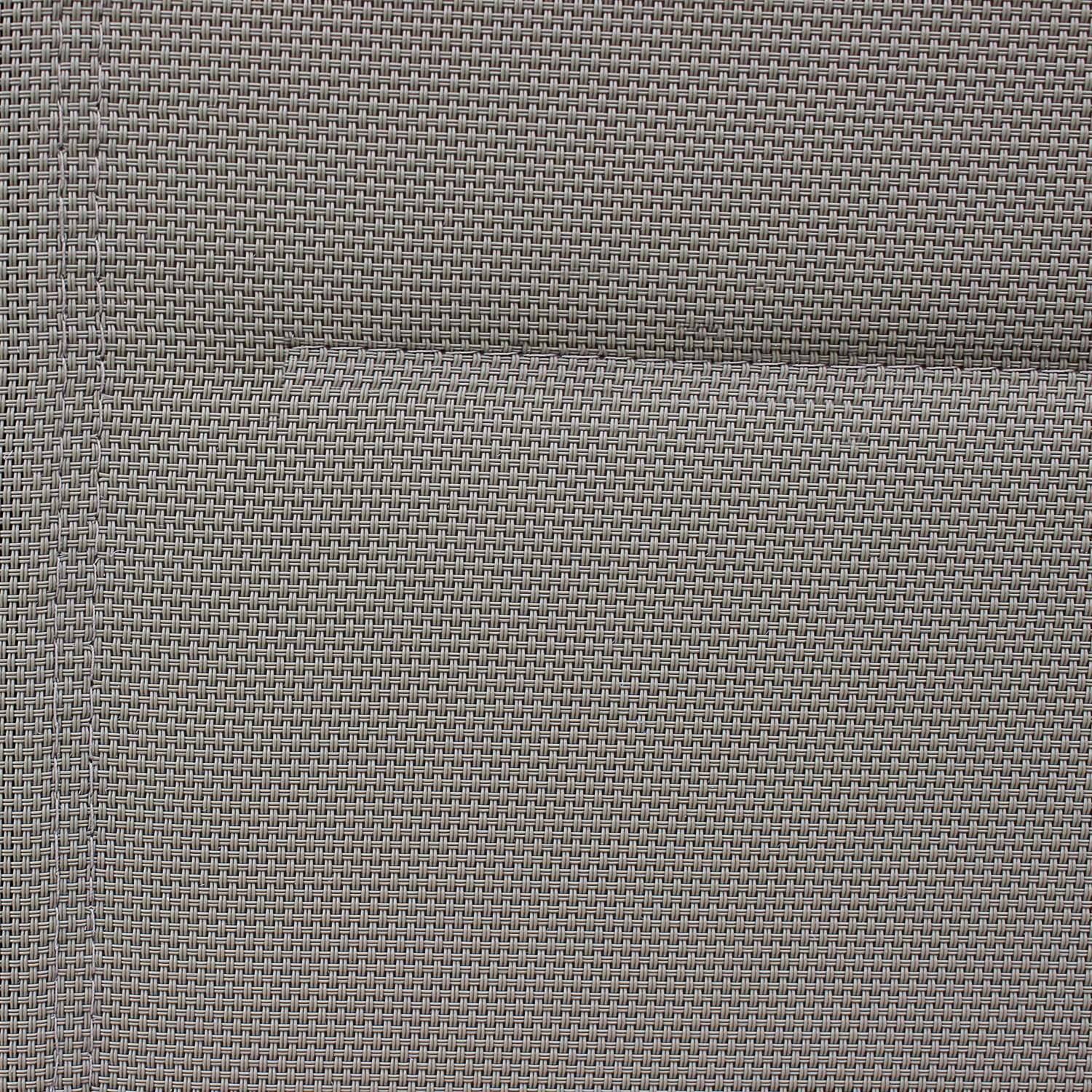 Set mit 2 Chicago-Sesseln - weißes Aluminium und taupefarbenes Textil, stapelbar Photo3