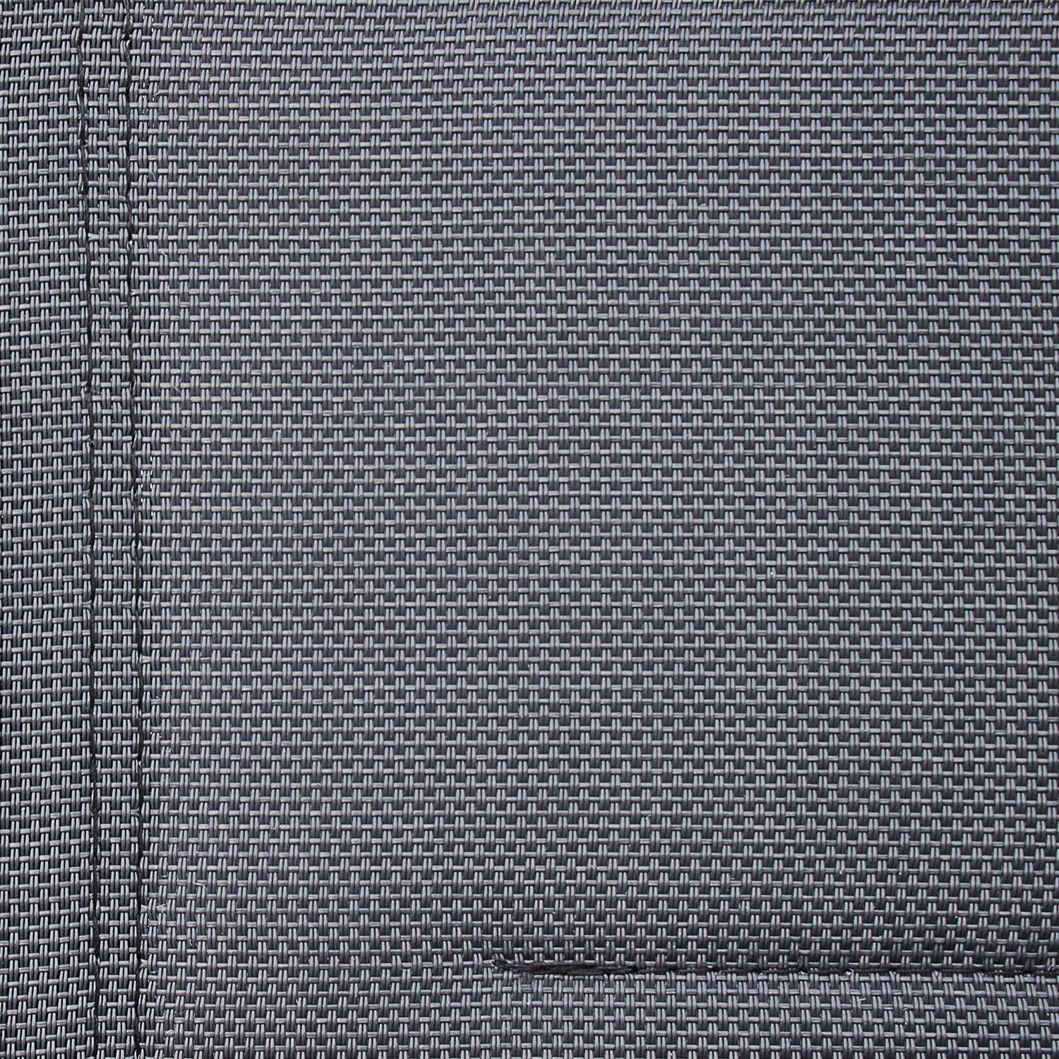Coppia di sedie Chicago/Odenton in alluminio e textilene colore grigio scuro Photo3