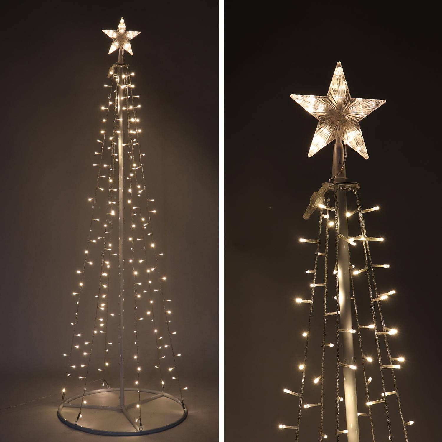 Árbol de luz cónico, 180cm, 200 Led - Decoración navideña Photo1