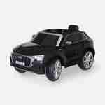 AUDI Q8 Coche eléctrico negro 12V, 1 plaza, 4x4 para niños con radio y mando a distancia Photo2