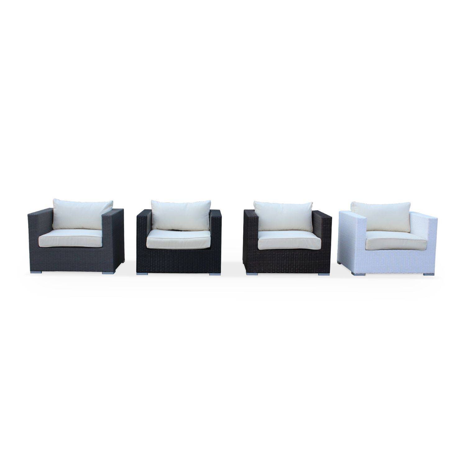 Conjunto de almofadas almofadas ecru para mobiliário de jardim Venezia - conjunto completo Photo4