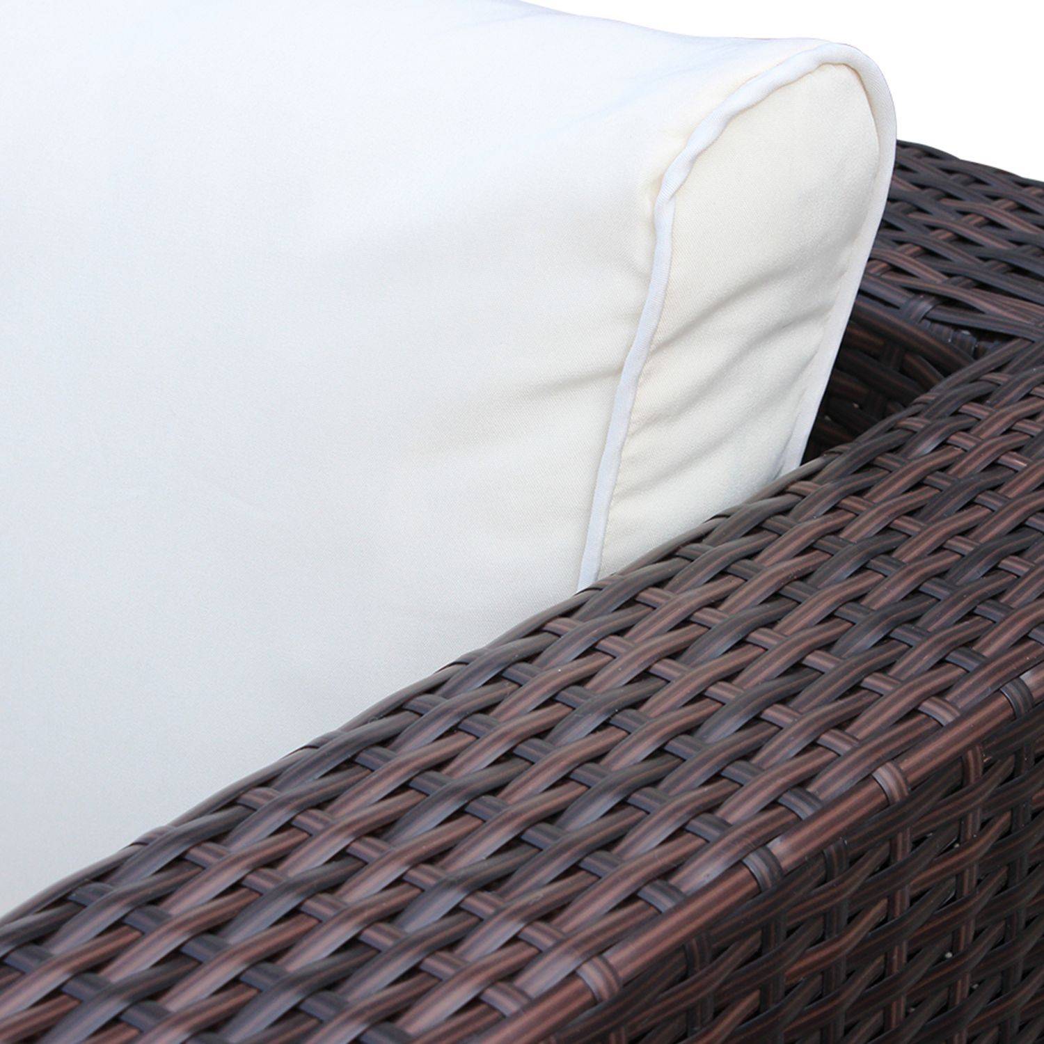 Conjunto de almofadas almofadas ecru para mobiliário de jardim Venezia - conjunto completo Photo8