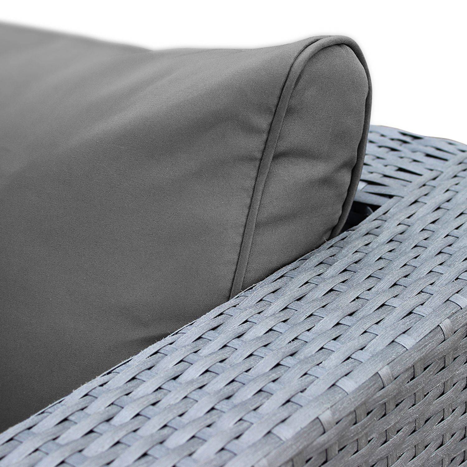 Conjunto de capas de almofada cinza para móveis de jardim Venezia - conjunto completo Photo6