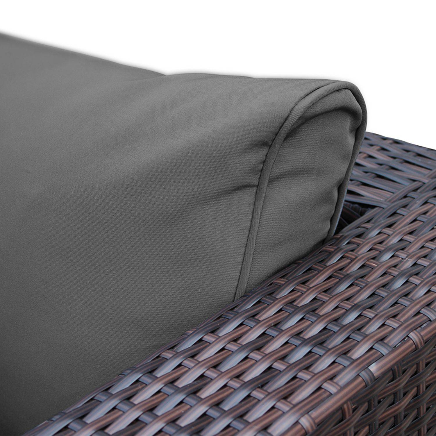 Conjunto de capas de almofada cinzentas para mobiliário de jardim Caligari - conjunto completo Photo8