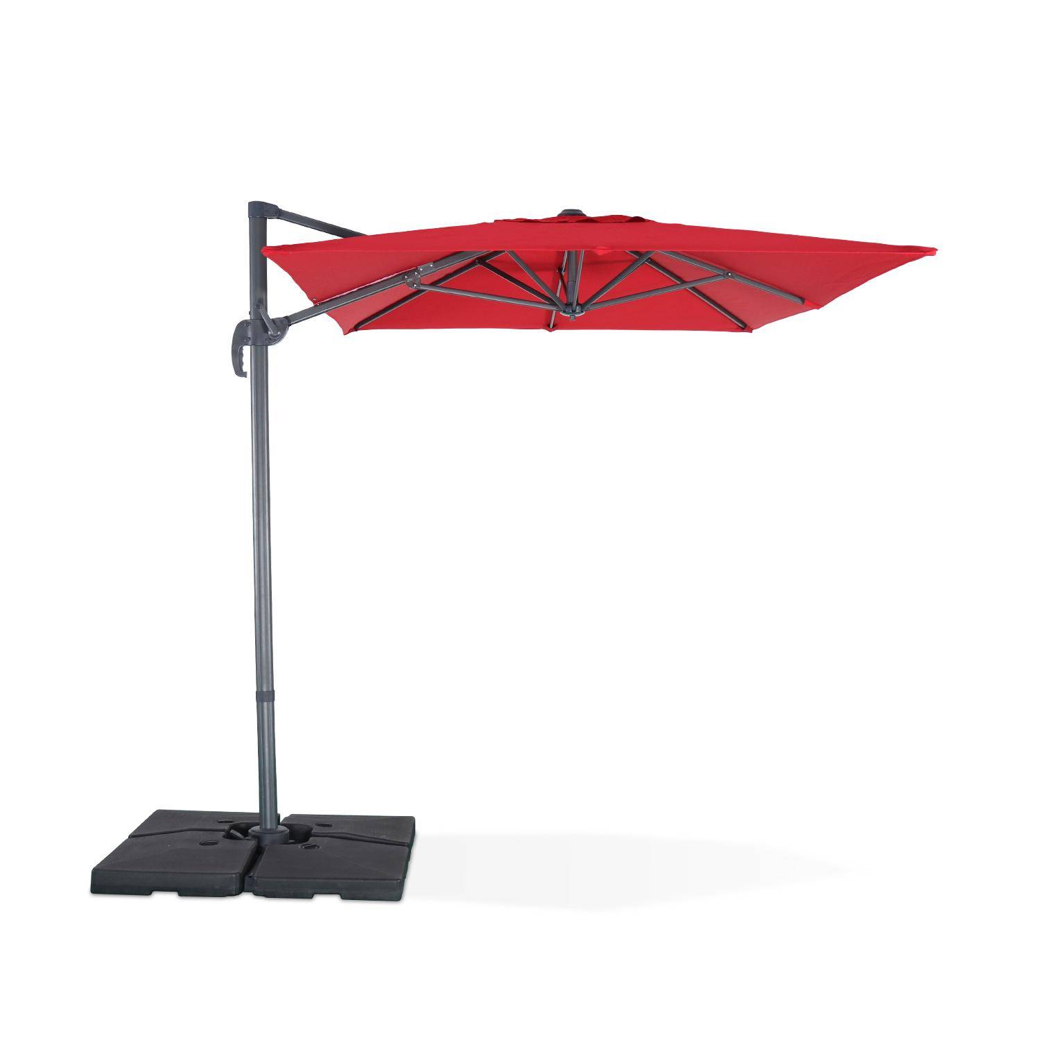 Biscarosse parasol déporté rectangulaire 2x3m Photo1
