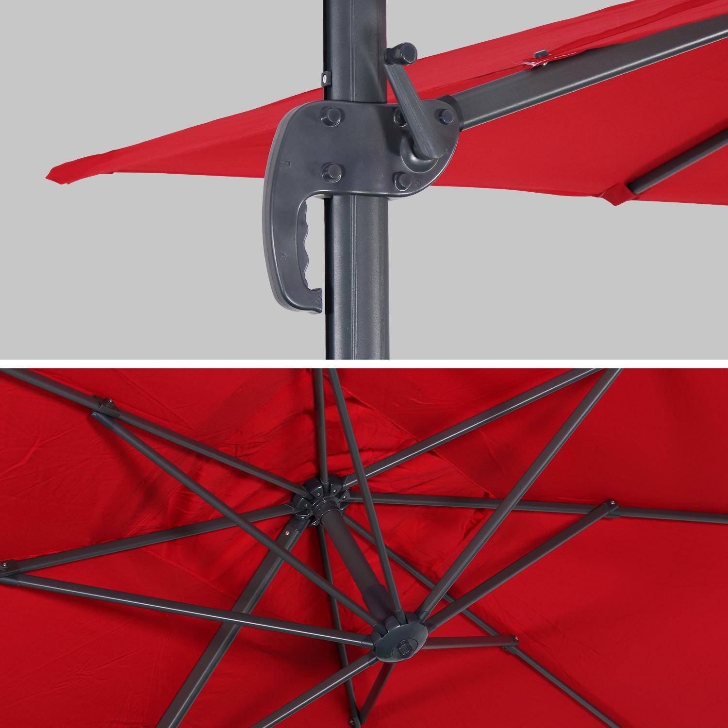 Biscarosse parasol déporté rectangulaire 2x3m Photo4
