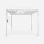 Pergola Bioclimatique blanc – Triomphe – 3x3m, aluminium, à lames orientables  Photo4