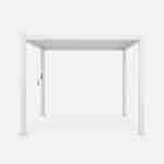 Pergola Bioclimatique blanc – Triomphe – 3x3m, aluminium, à lames orientables  Photo5